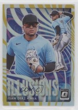 2020 Panini Donruss Optic Illusions Gold Prizm 9/10 Isan Diaz #OI-4 s1i