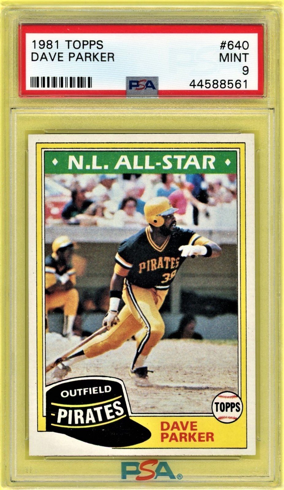 1981 Topps #640 Dave Parker PSA 9