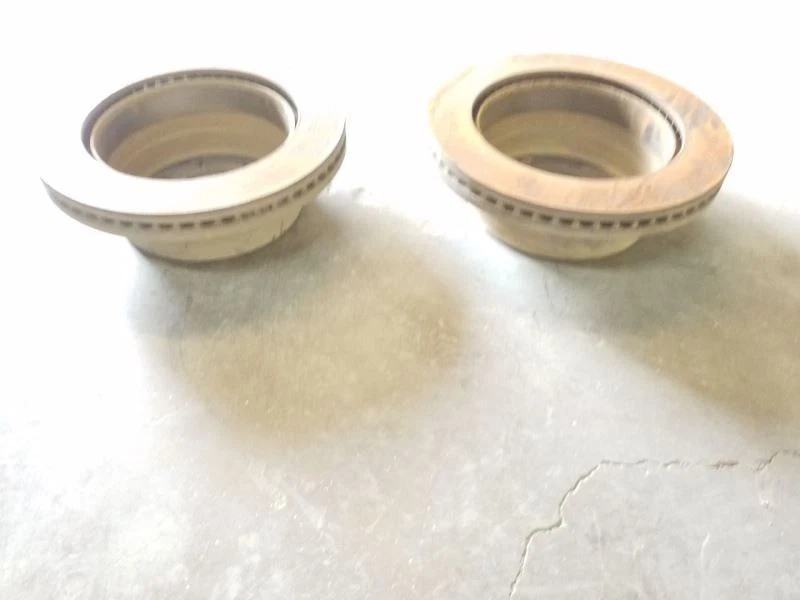 Rotores de frenos traseros - Juego de 2 - 57 k millas | Se adapta a Ford F250 F350 2017-2020 Foto 2 de 4