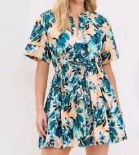 Ulla Johnson Women's Size 2 Short Sleeve Print Nadira Dress MSRP $450