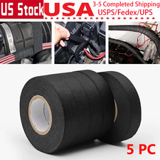 5 Rolls Cloth Tape Wire Electrical Wiring Harness Cars Auto SUV Truck 9mm x 10m