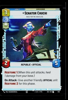Senator Chuchi - Voice for the Voiceless (Foil) - Foil # 555 SEC NM