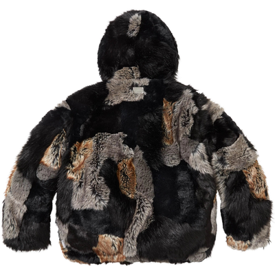 Supreme 【Ｍ】Patchwork WINDSTOPPER Hooded Supreme Patchwork Hooded Faux Fur Jacket - メルカリ