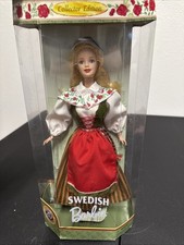 Mattel Dolls Of The World Swedish Barbie 1999 New In Box 24672