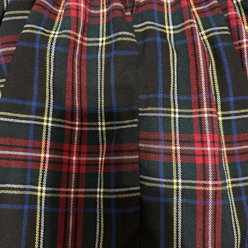 EUC Harajuku Mini Target Red Green Plaid Ruffled Jumper Dress Girls Size 6-6X - Picture 5 of 5
