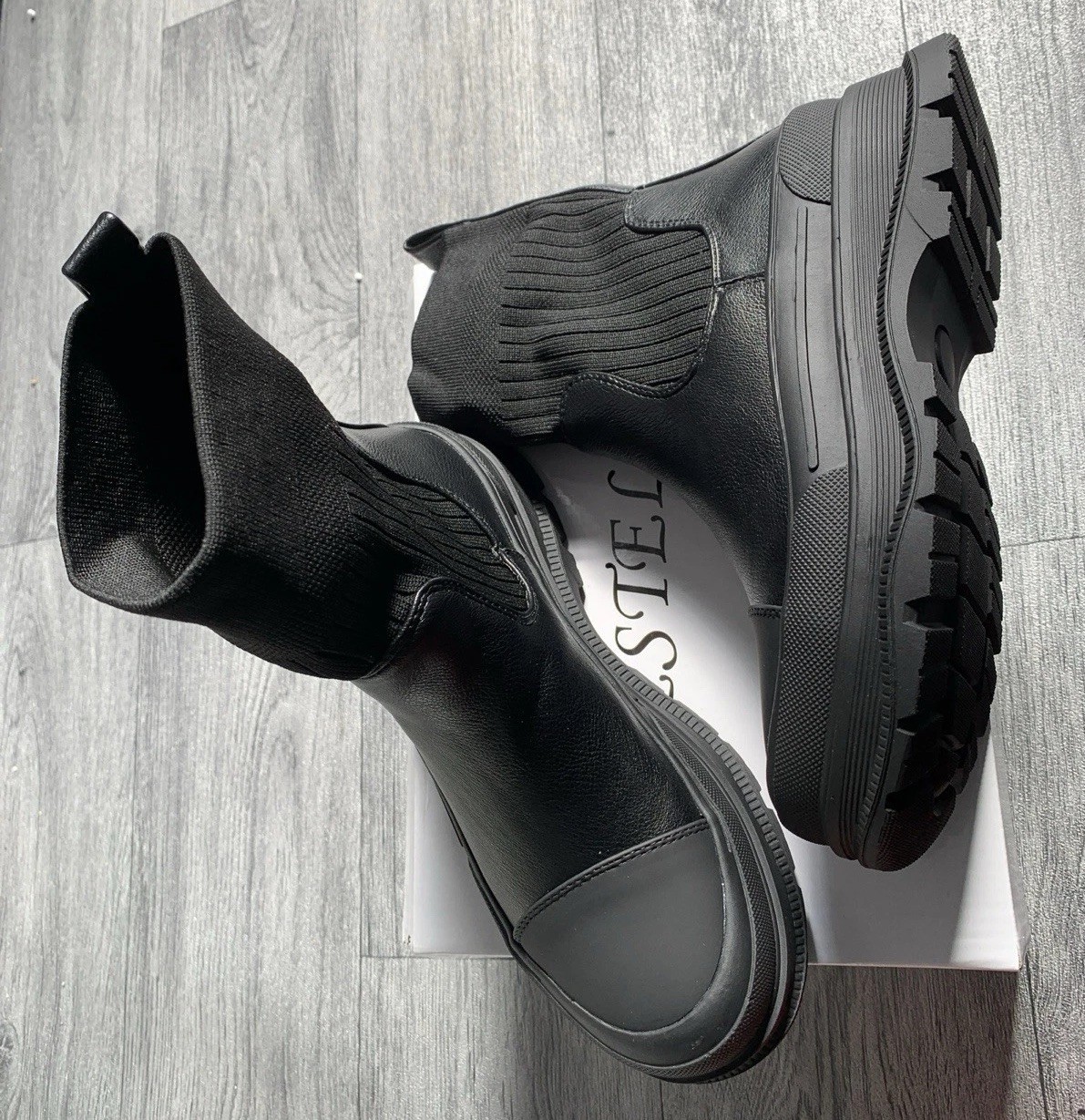 SAOLA BESTELLE TAGLIA 3 CALZINO INSERTO LINEA DONNA STIVALI DA PASSEGGIO SUOLA ANTISCIVOLO