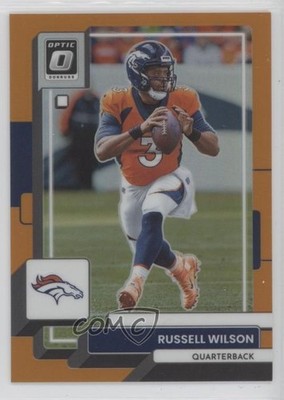 2022 Panini Donruss Optic Orange Prizm 158/199 Russell Wilson #58 11x6