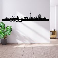 Autocollant mural Skyline City Allemagne 110 cm long feuille 22 modèles...
