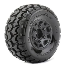 10 SC Belted Tires (2) with Adapters FITS : Traxxas Slash/Arrma Senton/Pro-Line