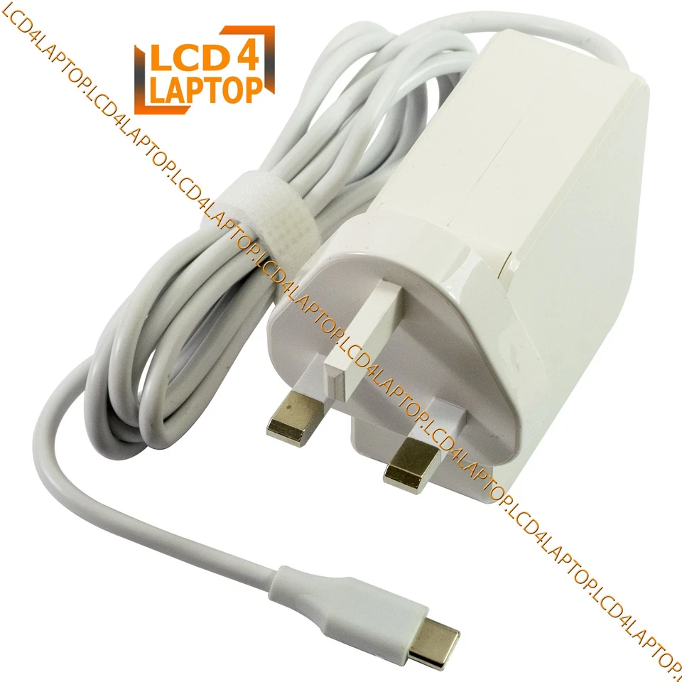 For Lenovo Yoga 6 13ABR8 USB-C 45W Laptop Charger Type C AC Adapter - Image 2 of 3