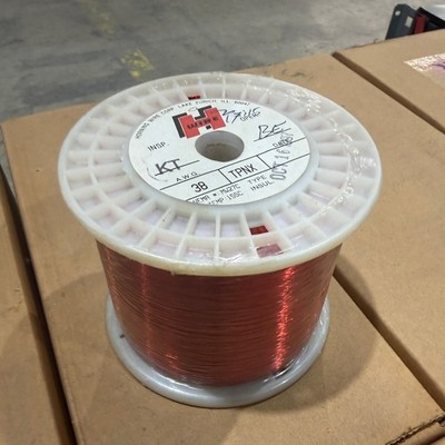 NEW Enamel Coated Magnetic Wire 38 AWG TPN Copper Solid Elektrisola 8.9375lb AK