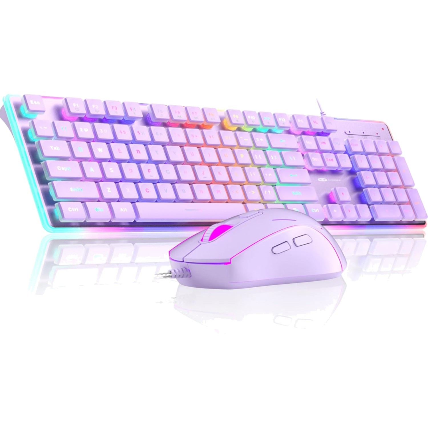 Clavier Gamer MageGee GK970 Clés Anti-Ghosting avec Souris Ergonomique RVB