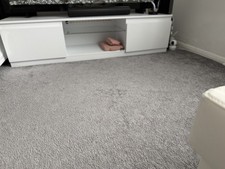 Modern White 160 Cm TV Stand White with 2 Storage Cabinets