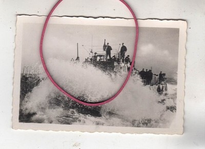 PHOTO FOTO SCHIFFE AN BORD EINES DEUTSCHEN TORPEDOSCHNELLBOOT