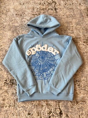 Sp5der Web Hoodie Sky Blue | eBay