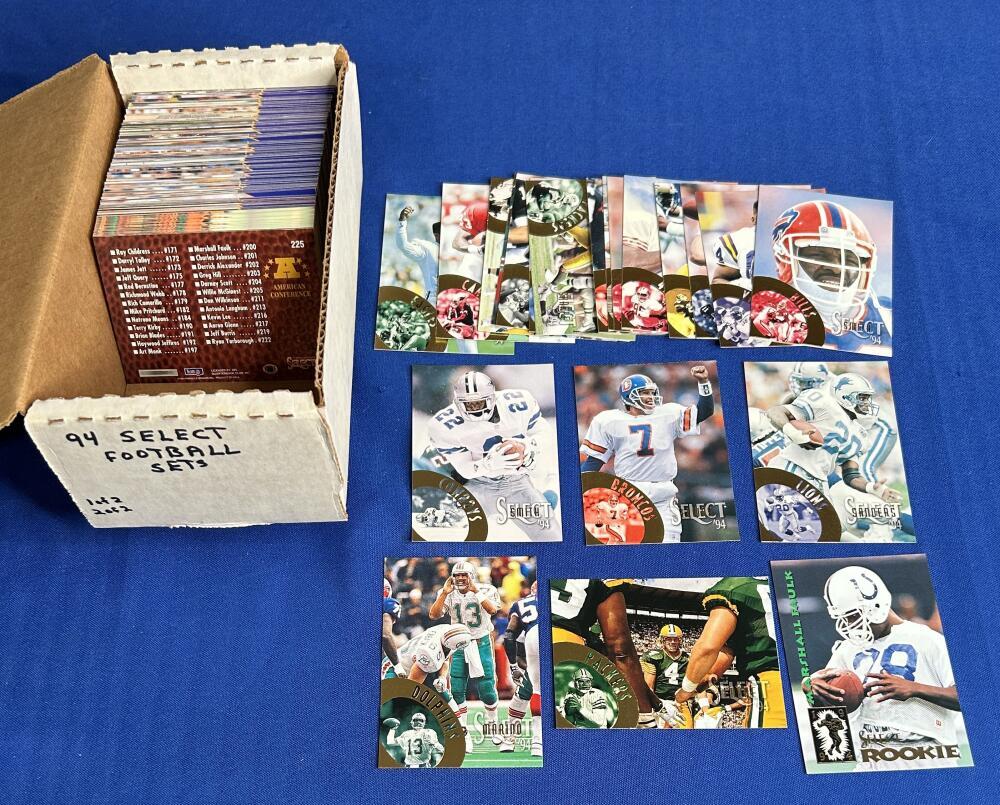 1994 Select NFL Football Complete Set all cards 1225 Near Mint/NMMT