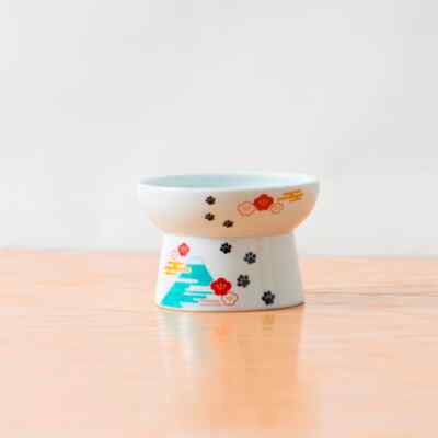 Necoichi - Erhöhter Katzennapf groß (Limited Edition Mount Fuji)