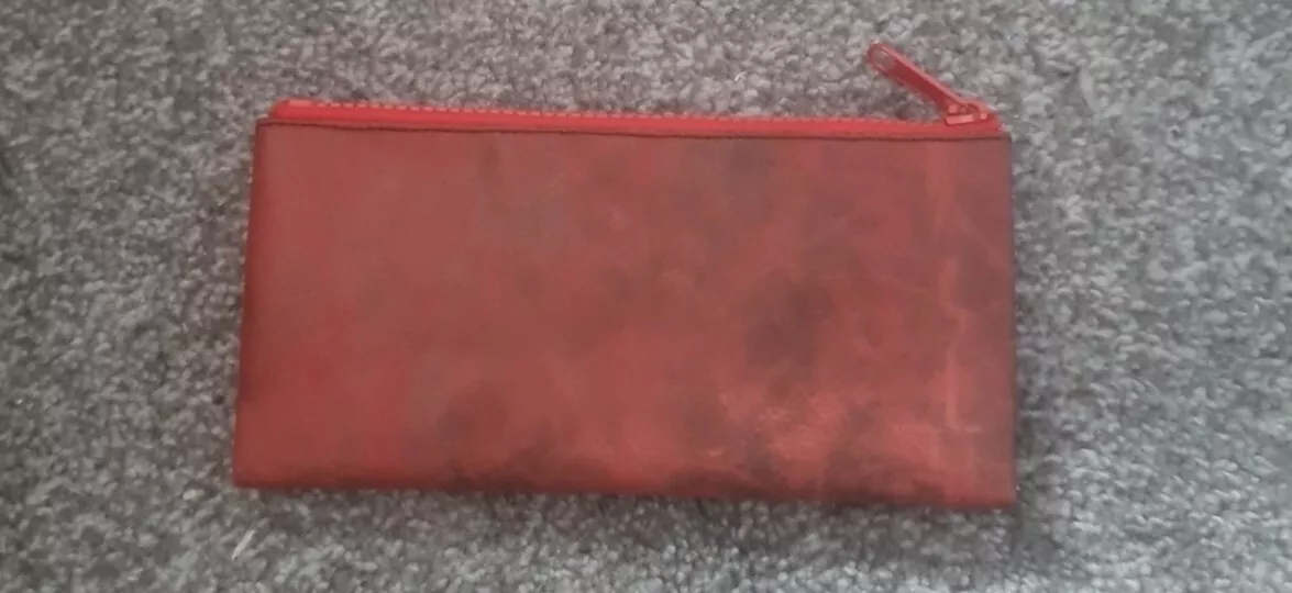 Freitag Serena F06 Pouch Zip Wallet Purse Upcycled Tarpaulin Red
