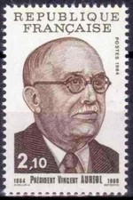 TIMBRE France 1984  n° 2344 ** ( Président VINCENT AURIOL ) ETAT PARFAIT