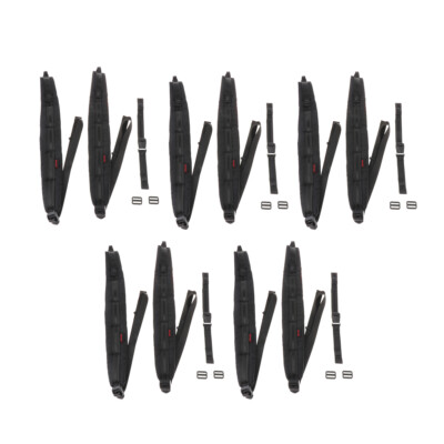 5 Set Akkordeon Bass Schultergurte Gürtel 90x7.5cm Durable Parts Schwarz