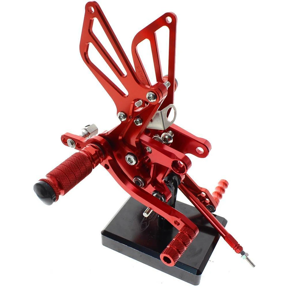 FXCNC para Suzuki GSXR1000 2000-2004 estribo trasero reposapiés delantero ajustable Foto 4 de 4