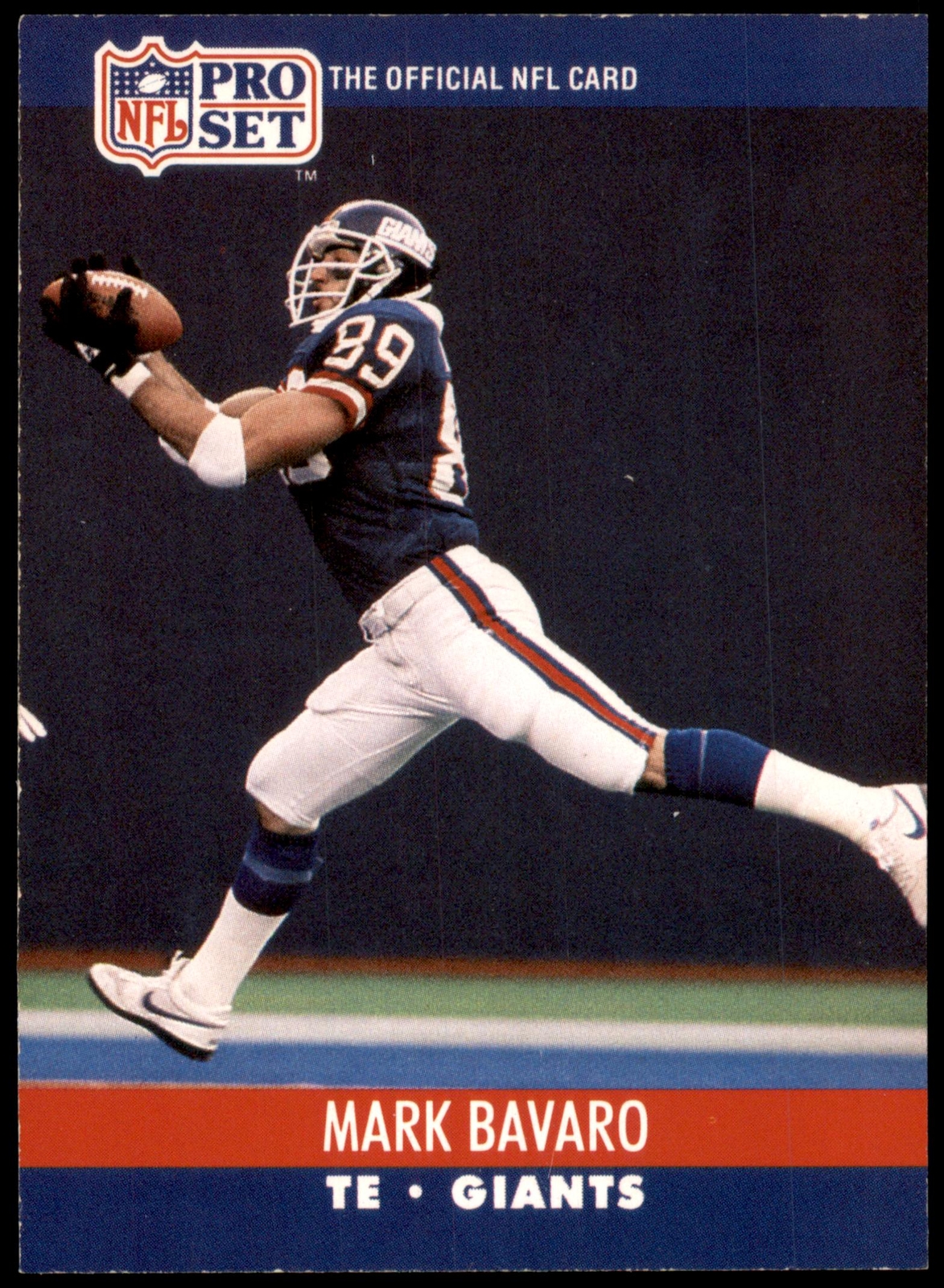 Mark Bavaro #592 1990 Pro Set