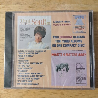 Timi Yuro - What's a Matter Baby/Soul! - (1987 Import-Italy) CD New Sealed 