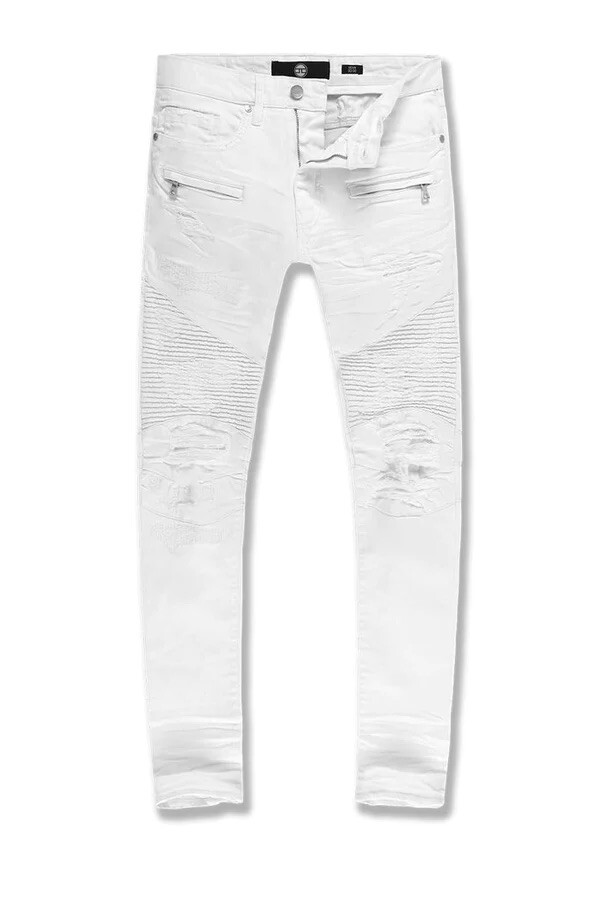   JEANS★MALMO ★WHITE/SILVER Silver Jeans Co. Women's Tuesday Low Rise Slim Bootcut Jeans
