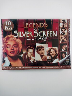 Legends of the Silver Screen : Biographies - 10 DVD Box (DVD, 2011) Sealed