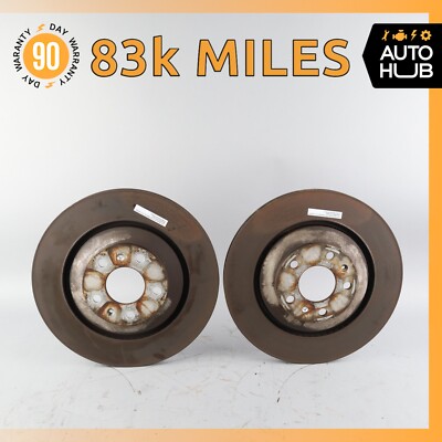 03-18 Bentley Continental GTC Speed GT Rear Left & Right Brake Rotors Disc OEM