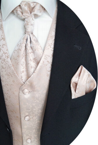 Hochzeitsweste mit Plastron, Einstecktuch, Alternativ Plastron Nr.17.4 Gr.44-114 - Picture 4 of 5