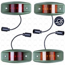 Humvee Side Marker Light Kit 4 Led Military Truck 24v M35a2 Humvee Lmtv Green Humvee Side Marker Light Kit 4 Led Military Truck 24v M35a2 Humvee Lmtv Green