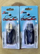 Z-man (Lot Of 2) Chatterbait Original, 3/8oz, Bass Fishing, Free Shipping! NWT!