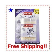 Doctors Brushpicks Brush Picks Interdental Toothpicks 275 Count