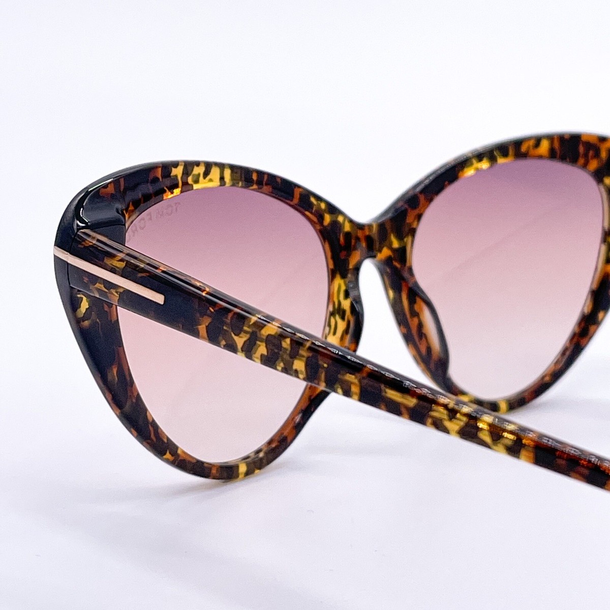 NEW TOM FORD CAT EYE WOMEN HARLOW TF869 52F  SUNGLASSES FT0869/S HAVANA NEW TOM FORD HARLOW TF869 52F CAT EYE WOMEN SUNGLASSES TOM  main image 3