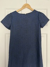 Alice + Olivia Liv Herringbone Drop Waist Dress Size 4