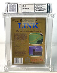 Zelda II 2 The Adventures of Link New Nintendo NES 1st Print Round Seal WATA 9.6