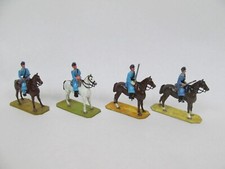Vintage Hand Painted Lot Toy Soldiers Lead or Metal Civil War Union Cavalry