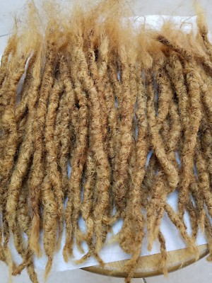 120 handmade dread 100% human hair dreadlocks about 6'' great price light blonde