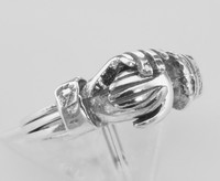 Friendship Ring Opens Shows Heart Sterling Silver Sz 9 - Free Shipping Friendship Ring Opens Shows Heart Sterling Silver Sz 9 - Free Shipping