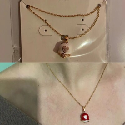 Collana Portafortuna Con Campanella Di Capri – In Acciaio Con Cristalli, Prodotta In Italia, In Scatola Regalo - 2