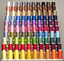 100 Color Polyester Machine Embroidery Thread Kit 500m for Pro and Beginner