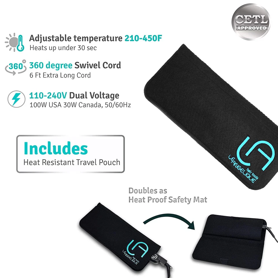 NEW Hair Crimper 2 in 1 Waver Curling Iron for Deep Beach Multi Styler FREE SHIP - Image 3 of 4