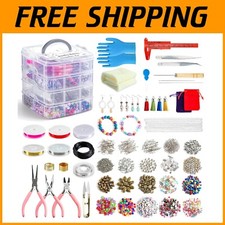 1960-Pcs All-in-One Jewelry Making Kit with Beads, Tools, and Charms for Adults