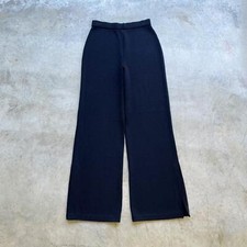 Vintage St. John heavyweight knit black high waisted pants Womens Sz 2