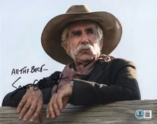 Sam Elliott TOMBSTONE Autographed Signed 1883 8x10 Photo YELLOWSTONE Beckett BAS