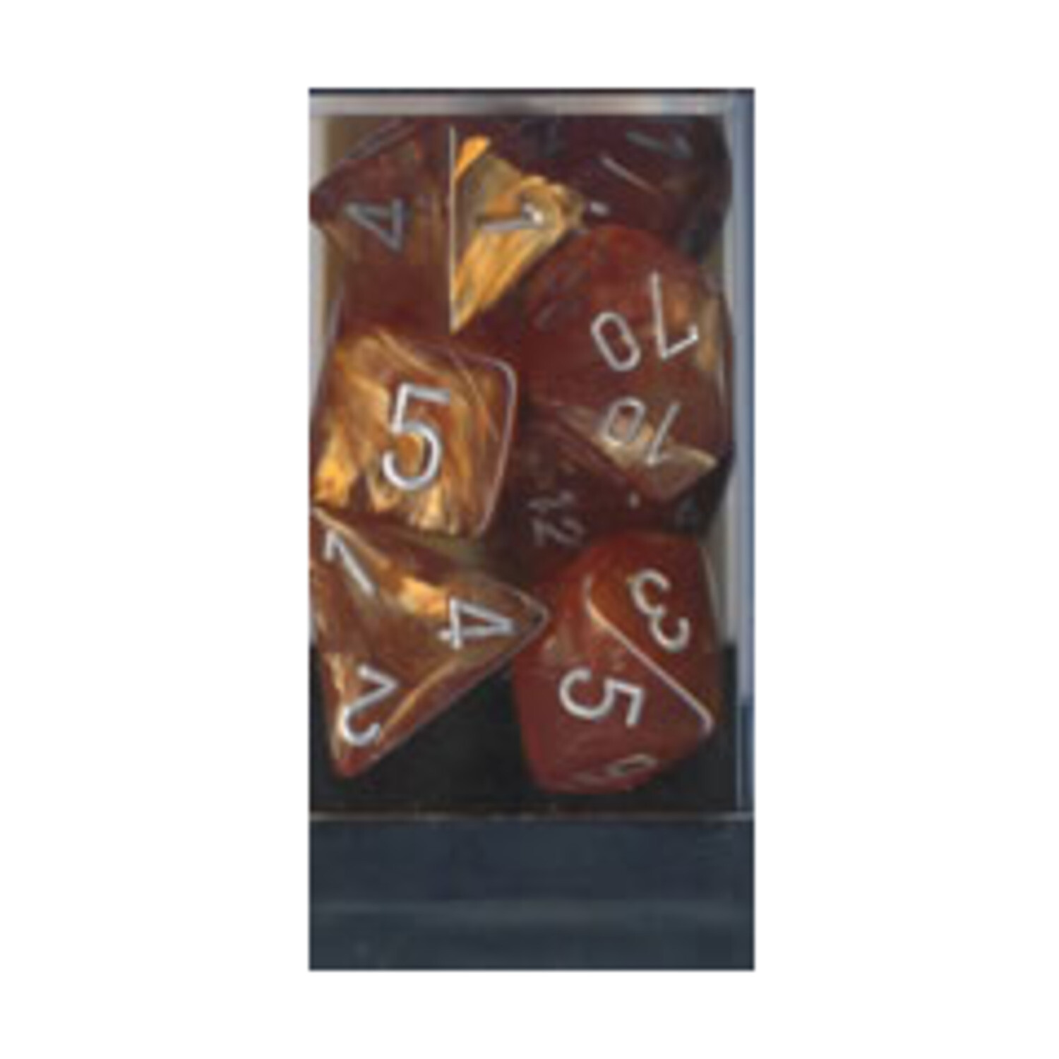 Chessex Leaf Dice Poly Set Copper w/Steel (7) NM eBay