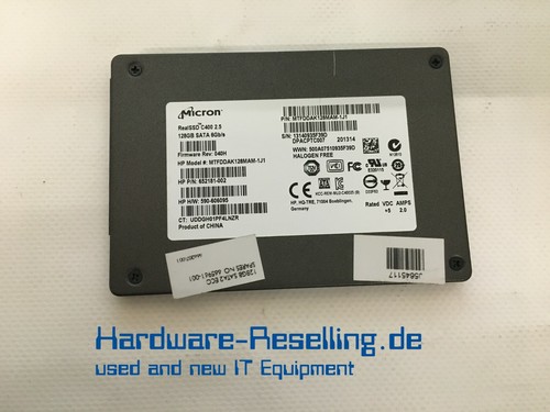 MICRON 128GB MTFDDAK128MAM-1J1 2,5 ZOLL SATA SSD HP 652181-002