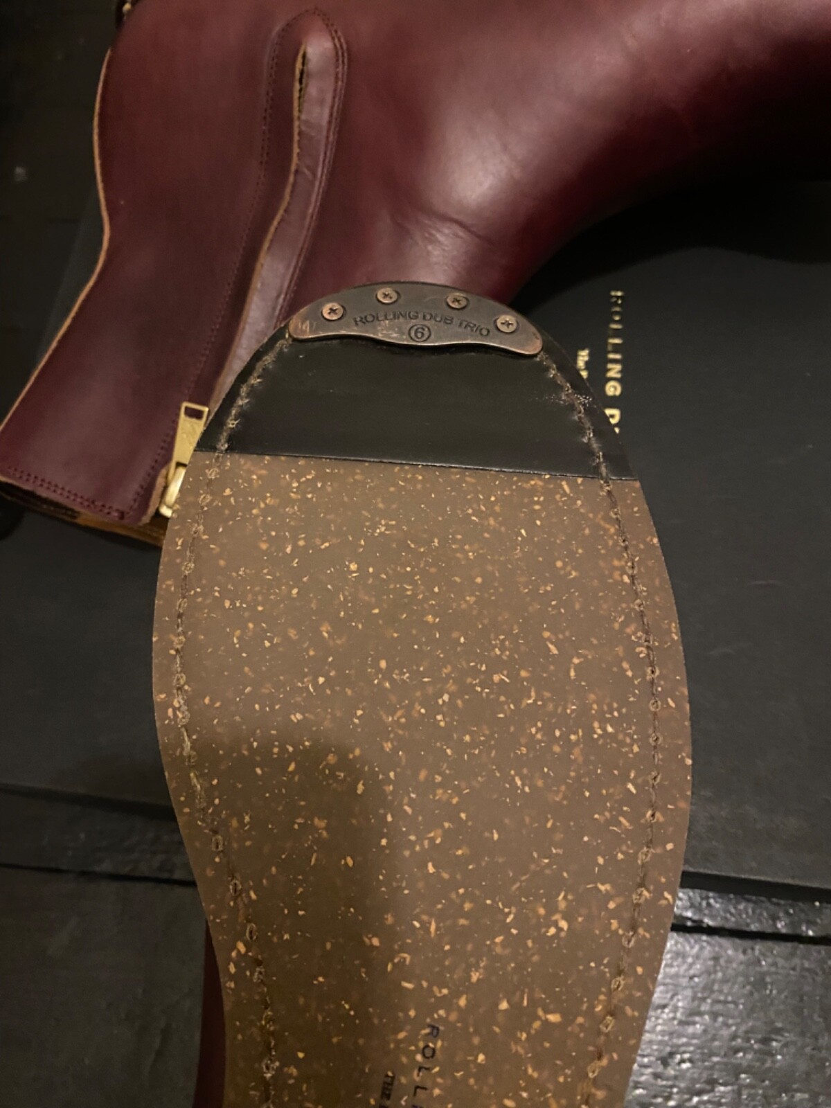 ROLLING DUB TRIO Burgundy Chromexcel Boots - US 10.5 Workwear image 6