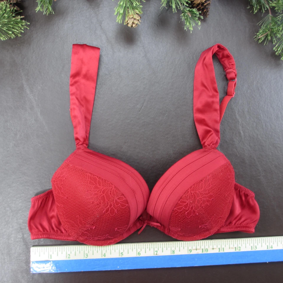 Бюстгальтер Gilligan & O'Malley 36B красный с подкладкой на косточках регулируемая застежка сзади - Изображение 2 из 4
